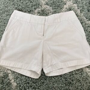 J Crew Women's White Chino Shorts - Size 2
